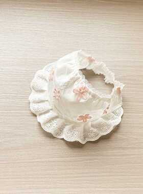 新生婴儿胎帽发带可爱宝宝薄款囟门遮阳帽帽子夏季新生儿公主遮阳