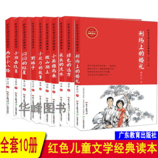 套装10册 红色儿童文学经典读本刑场上的婚礼闪闪的红星绿色的远方小砍刀的故事微山湖上野妹子小游击队员两个小八路长长的流水