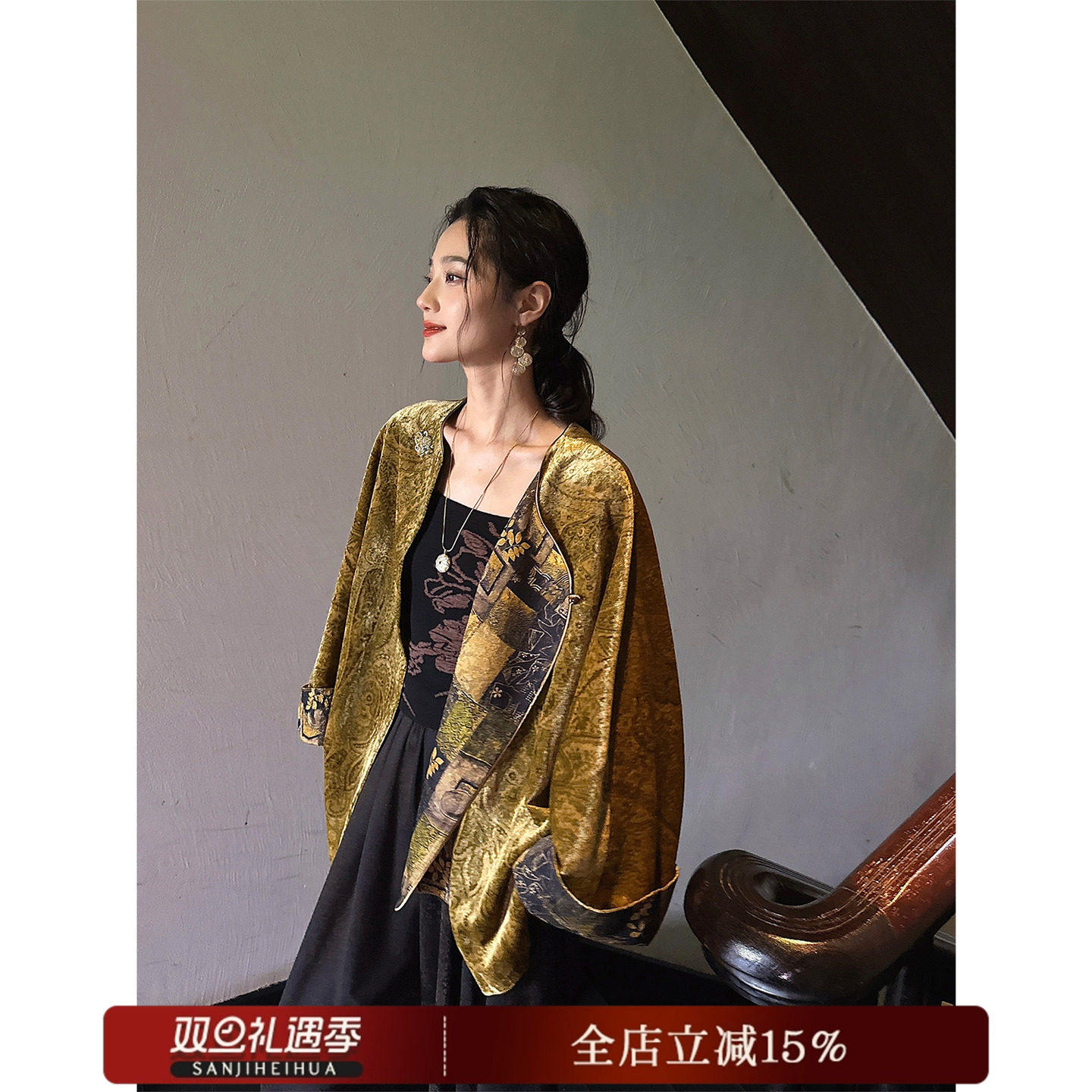 【哼哈冰冰】【暮舟】新中式人丝绒外套女新款秋季巨好看今年流行,女装/女士精品,衬衫,淘宝优惠券,粉丝福利购,淘宝优惠卷