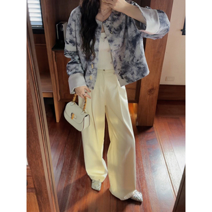 夏天专属 老爹休闲裤 片刻定格 女新款 软糯风长裤 阔腿裤