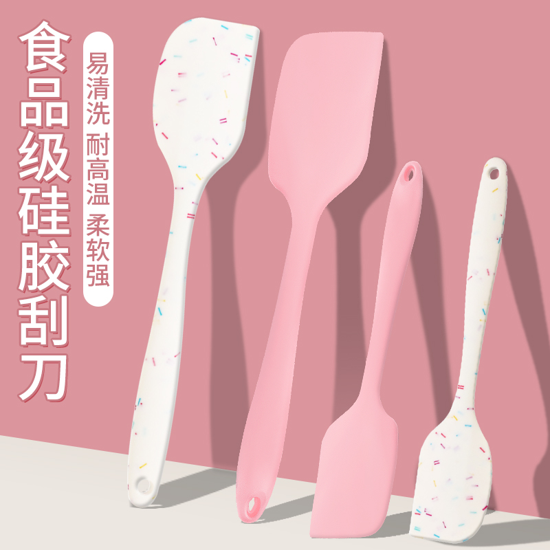 耐高溫一體式硅膠刮刀蛋糕抹刀