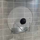 304不锈钢锅盖架厨房锅盖收纳挂架水槽盖置物架加大加厚免钉安装