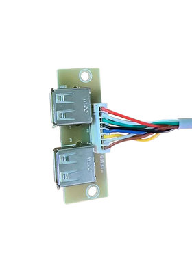 杜邦USB转接线工控机迷你电脑主板USB2.0扩展线分线器