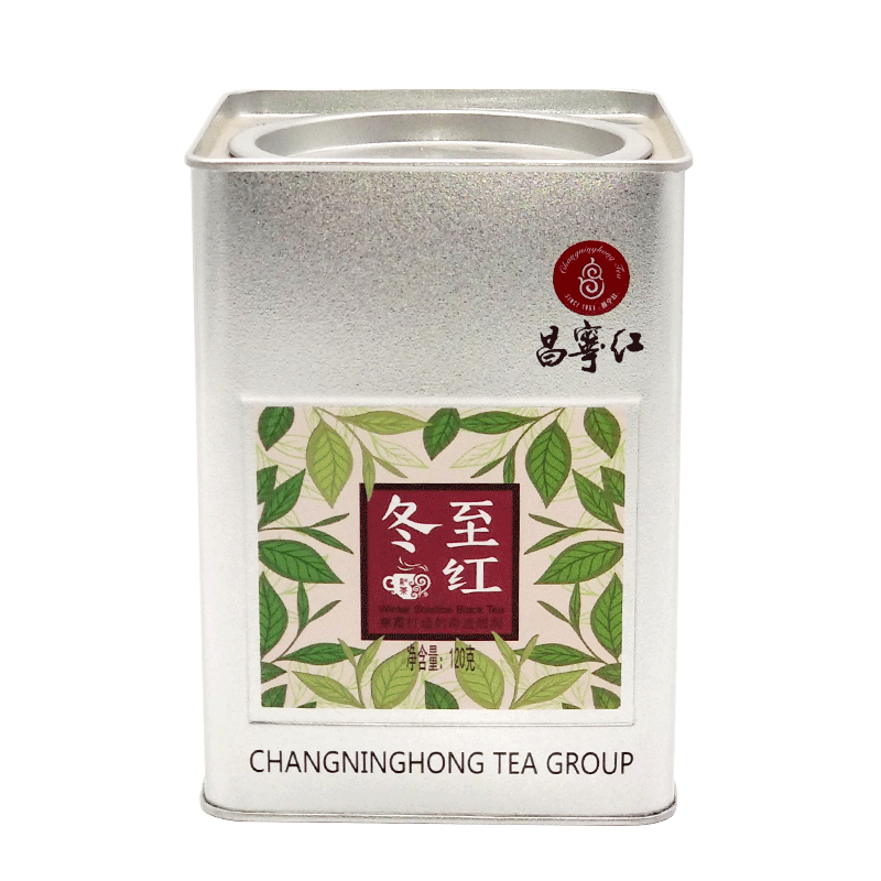 昌宁红红茶特级滇红茶蜜香金丝浓香型茶叶铁盒装冬至红120g/罐