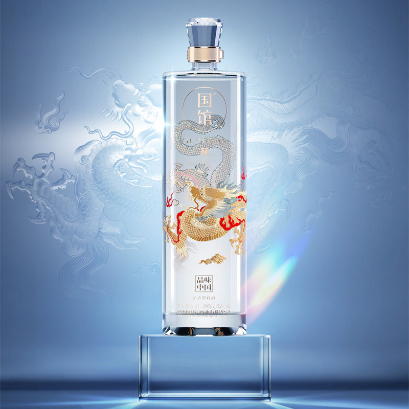 国馆&middot;品味中国四大瑞兽2.5L礼盒装 浓香型白酒 四川宜宾 52%vol.