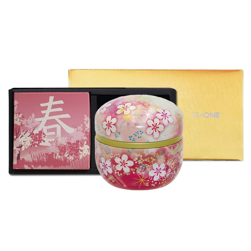 TEAONE春日蜻蜓琉璃茶叶罐礼盒静冈铃子水果茶袋泡茶组合花茶礼物