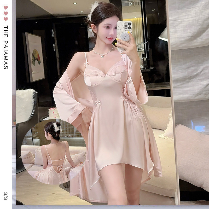 丝起绒美睡裙女款2026新款夏凉感