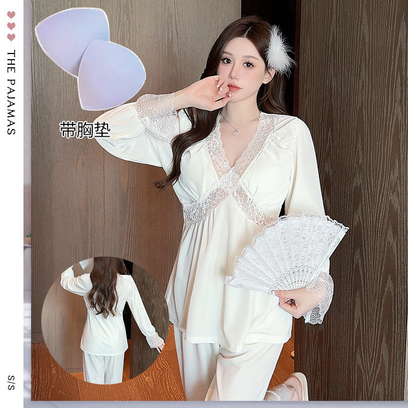 金丝绒纯欲女睡衣两件套家居服性