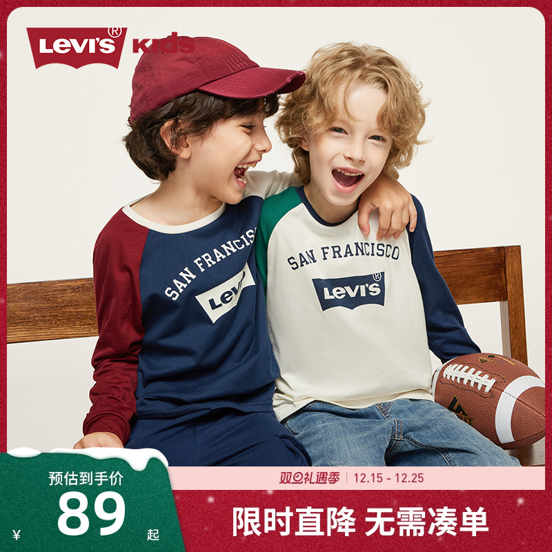 儿童长袖打底衫Levi’s圆领