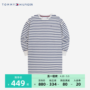 连衣裙2024新品 TOMMY 女童长袖 汤米儿童童装 中大童春装