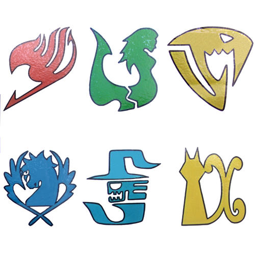 妖精的尾巴动漫周边个性防水纹身贴持久身体贴纸标志Fairy Tail