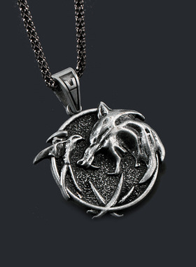 巫师3周边挂件猎魔人吊坠The Witcher项链美剧学生书包包挂饰