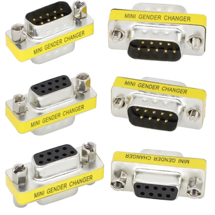 煌林 DB9针串口转换头 232COM转换头公转公 公转母 母转母接插头