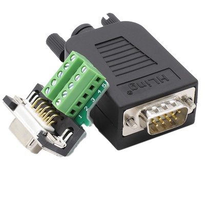 二排免焊接头插头公母头