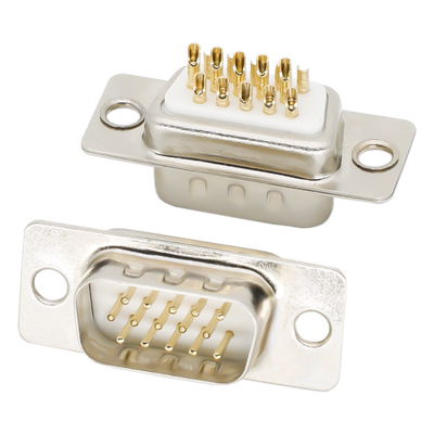 实芯镀金针VGA公头HLing/煌林