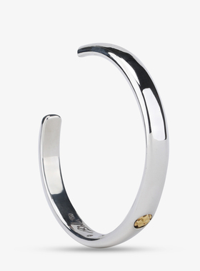 BWL简约男女通用纯银18K金手镯