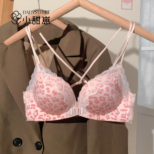 女士无钢圈聚拢显大防下垂文胸女 性感前扣内衣2026新款 圆圆胸