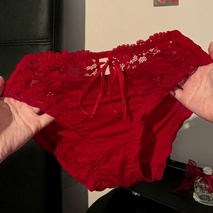 女2026马年绝美高级女士三角裤 炽艳秘语 红色本命年镂空蕾丝内裤