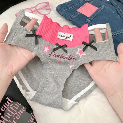 小甜崽 Y2K千禧辣妹风镂空小心机内裤女纯棉7a级抑菌裆女士三角裤