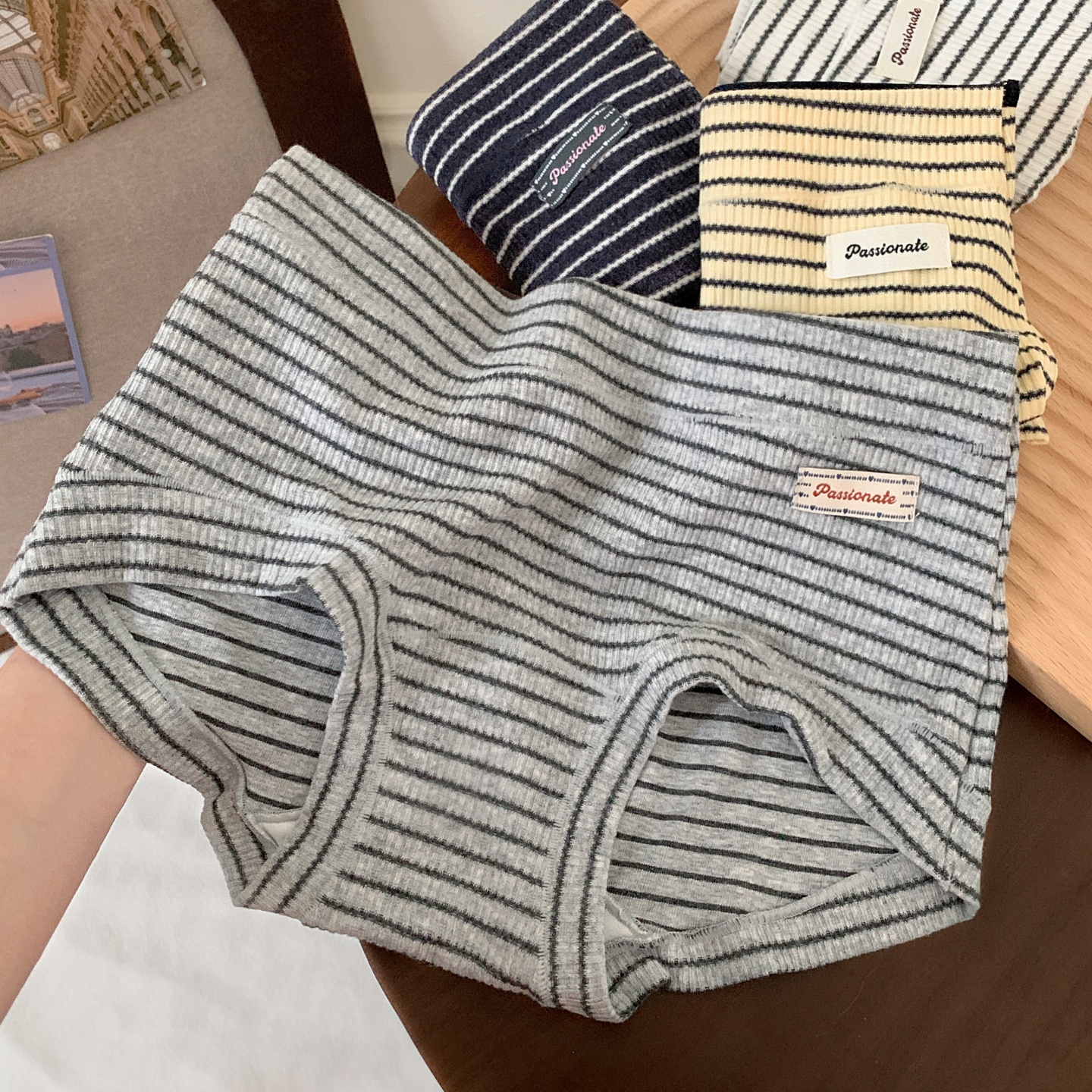 美式复古条纹运动风内内~