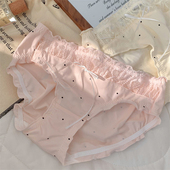 云漫玫瑰 女2026新款 女生可爱高颜值三角裤 女士镂空蕾丝中腰内裤