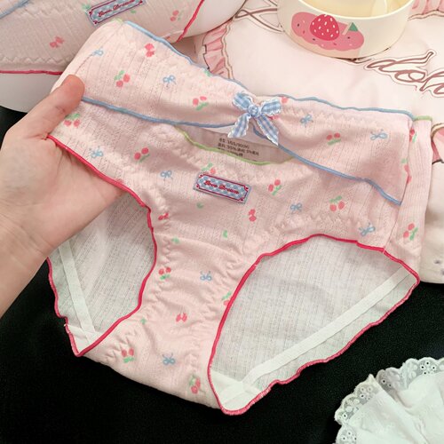 日系甜美樱桃印花内裤