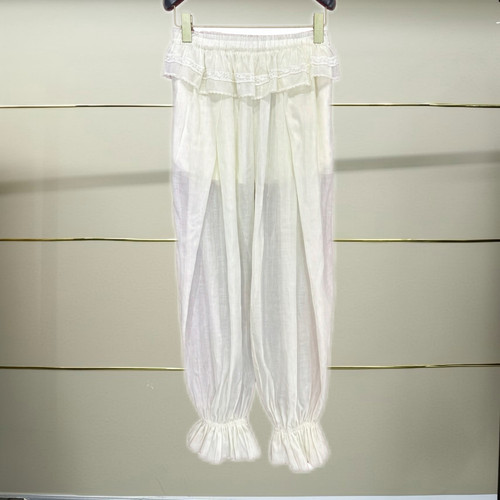宁正品26夏荷叶边灯笼长裤LF26X61SP396-260