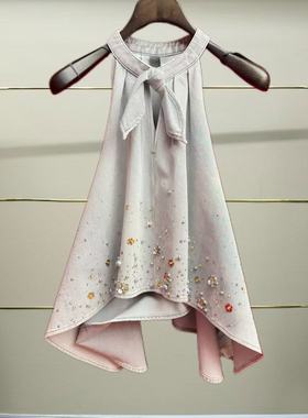 肆正品 25夏兔耳朵牛仔上衣LF25X41NB156-250