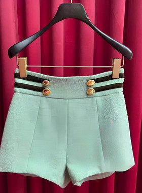 正品23秋骑士风蝴蝶结短裤LF23Q51P01G232-230