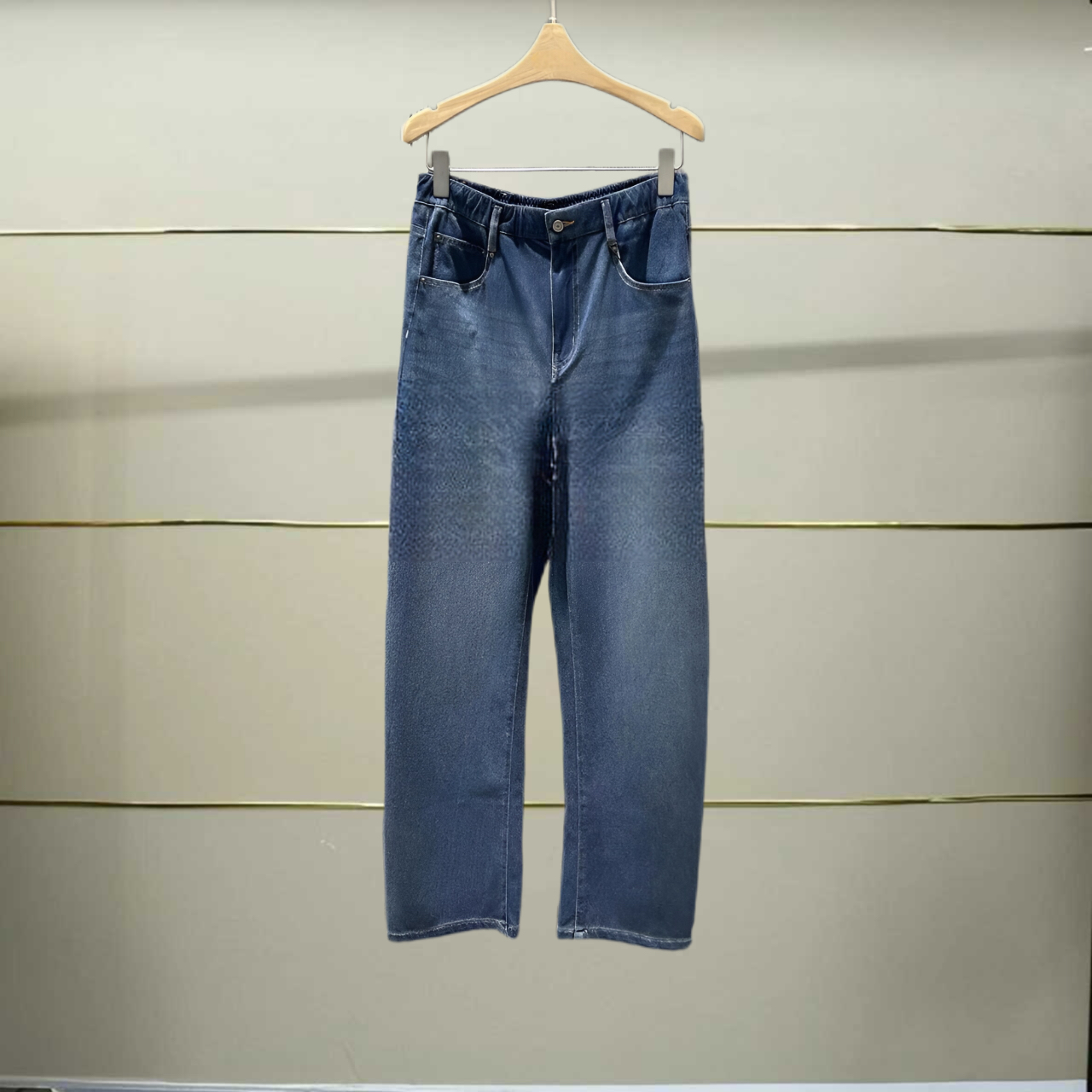 陆正品2025夏款香蕉裤休闲裤5P4E15550-250h
