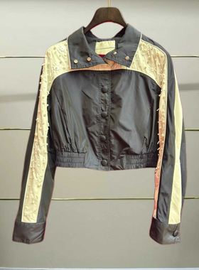 叁正品25秋蝴蝶结钉珠短棒球服LF25Q11SC102-250