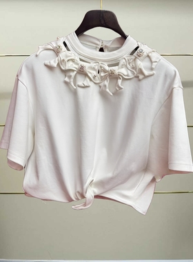 肆正品25夏蝴蝶结装饰上衣LF25X51ST362-250