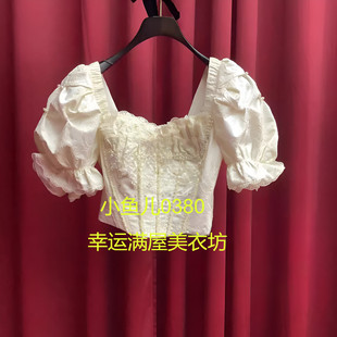23夏宫廷风提花上衣LF23X21Q04W005 商场正品 230