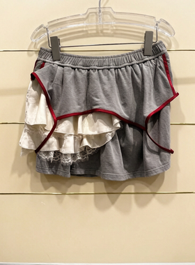 漳现货正品26254Q146148-260开2199夏蕾丝拼接短半裙