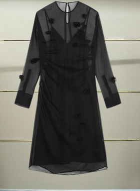 柒正品2025春款两件套连衣裙5P3G20820-250h