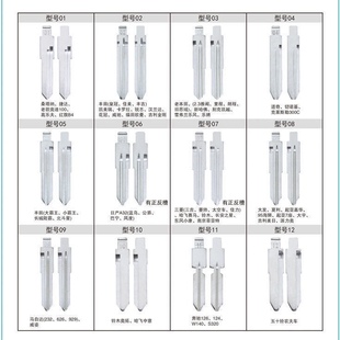 汽车钥匙胚汽车折叠钥匙头钥匙胚大全各种型号钥匙胚