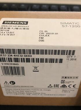 6ES7234-4HE32-0XB04模拟输入/2模拟输出模块2344HE320XB0