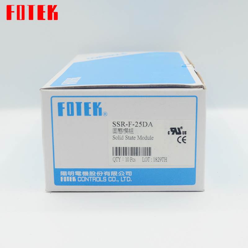 原装正品FOTEK台湾阳明SSR-F-25DA固态继电器带保险丝 直流控交流