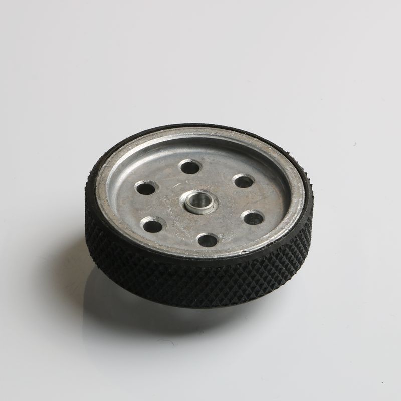 全新编码器轮子计米皮带轮(包胶) 周长204mm孔6MM现货