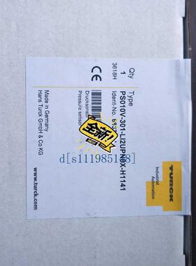 全新图尔克压力开关PS010V-301-LI2UPN8X-H1141  现货