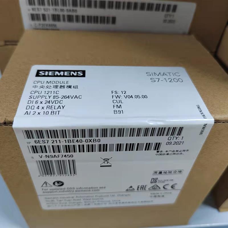 6ES7211-1BE40-0XB0 S7-1200,CPU1211C 6ES7211-1BE40-OXBO