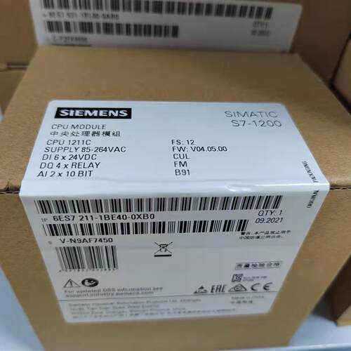6ES7211-1BE40-0XB0 S7-1200,CPU1211C 6ES7211-1BE40-OXBO