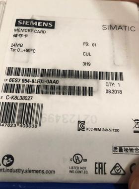6ES7954-8LE03-0AA0S71200存储卡MCC12MB 6ES79548LE030AA0