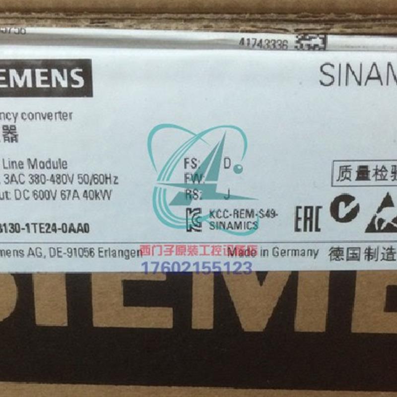 S120 基础电源模块 输入3AC 380-480V 6SL3130-1TE24-0AA0