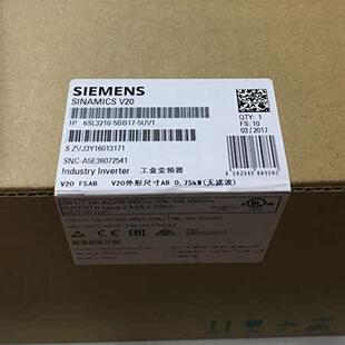 220V V20变频器6SL3210 5BB1 0.75KW 6SL32105BB175UV1 原装