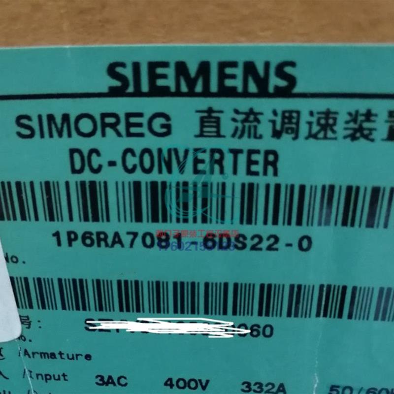 6RA70直流调速器400V 3AC 194KW单象 6RA7081-6DS22-0