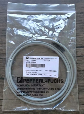 全新原装正品 倍加福 V15-G-2M-PUR 传感器线缆，