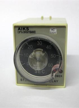 AIKS 爱克斯时间继电器 ST3PF 60S AC220V 8脚