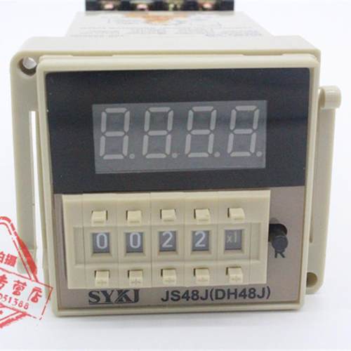 数显计数继电器JS48J-AM DH48J-AM 220V 380V DC24V 接近光电计数