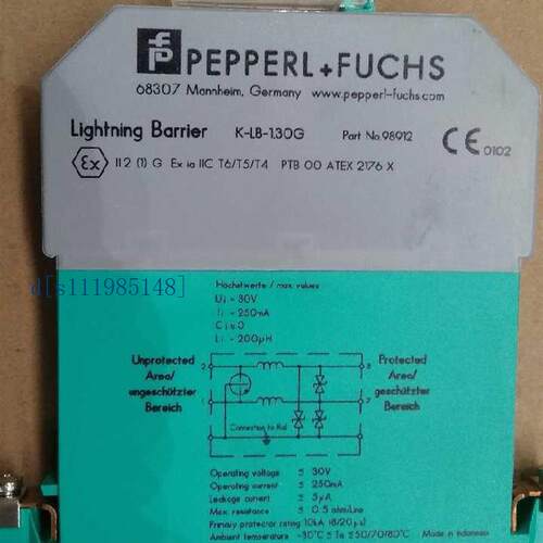 全新P+F倍加福浪涌保护器 K-LB-2.30G原装现货098912